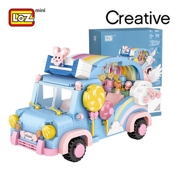 Loz LOZ Creator - Rainbow Car  20 x 15 x 8cm