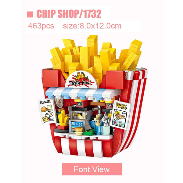 Loz LOZ Dream Amusement Park Series - Chip Shop  14x18x8cm