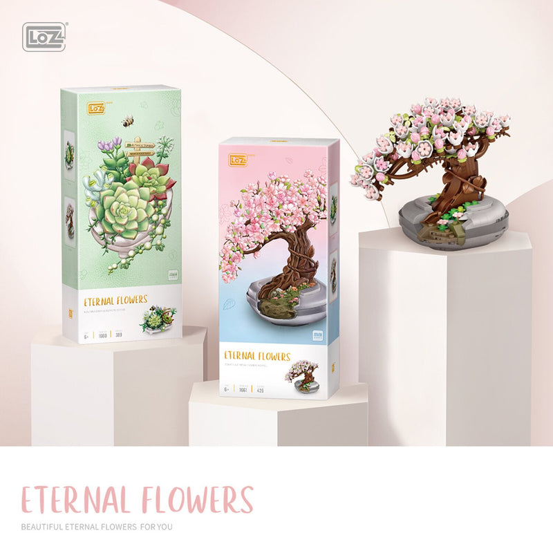 Loz LOZ Mini Blocks - Eternal Flowers Garden Series - Sakura Potted Plant  10 x 6 x 22 cm