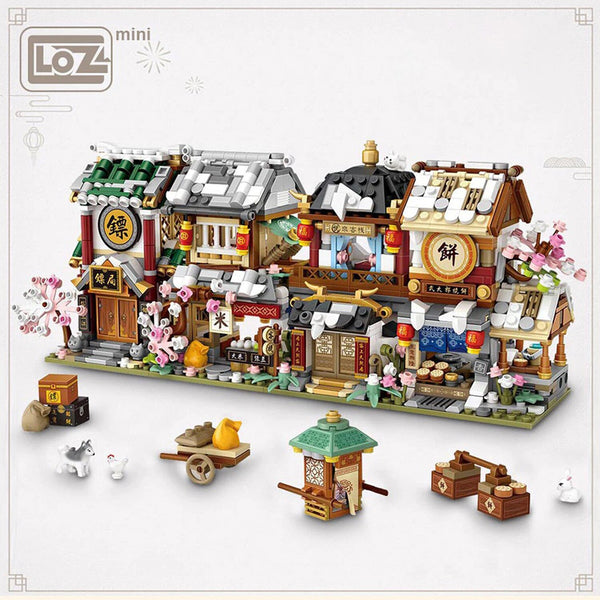 Loz LOZ Ancient China Street Series - Rice Shop  22 x 19 x 5 cm