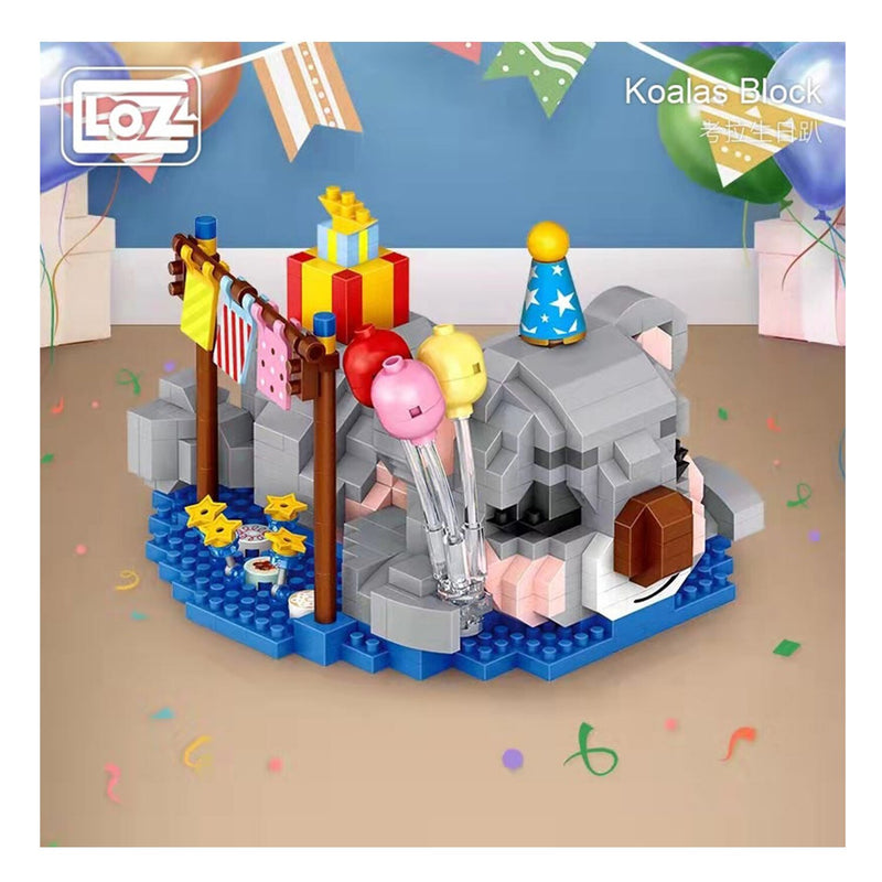 Loz LOZ Mini Blocks - Birthday Koala  11 x 11 x 11cm