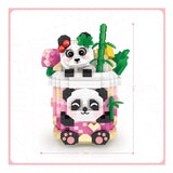 Loz LOZ Mini Blocks - Panda Peach Oolong  11 x 11 x 11cm