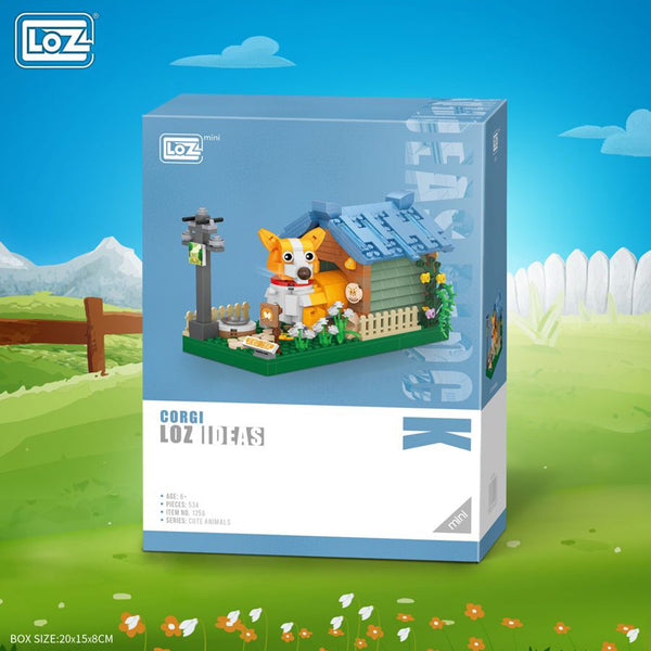 Loz LOZ Mini Blocks Farm Series - Corgi  20 x 15 x 8cm