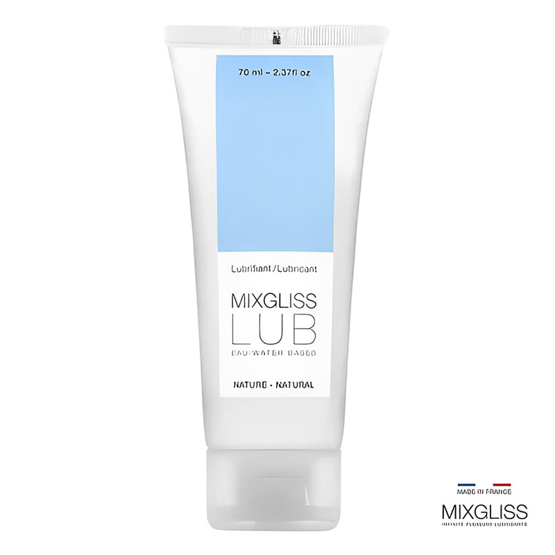 MIXGLISS Lub Water Based Lubricant - Natural 022207  70ml / 2.37oz
