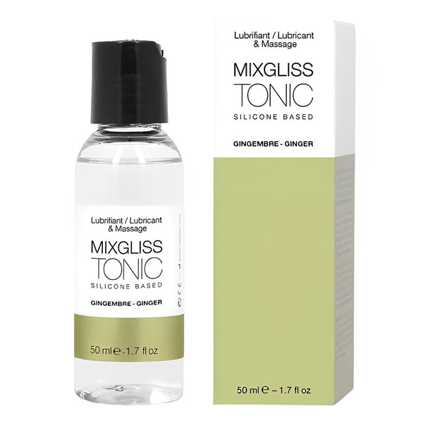 MIXGLISS Tonic 2 in 1 Silicone Based Lubricant & Massage - Ginger  50ml / 1.7oz