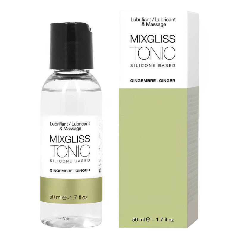 MIXGLISS Tonic 2 in 1 Silicone Based Lubricant & Massage - Ginger  50ml / 1.7oz
