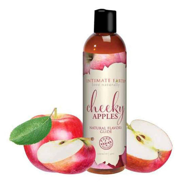 Intimate earth Natural Flavors Glide - Cheeky Apple  120ml / 4oz