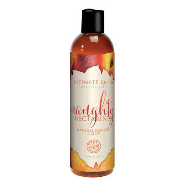 Intimate earth Natural Flavors Glide - Naughty Nectarines  120ml / 4oz