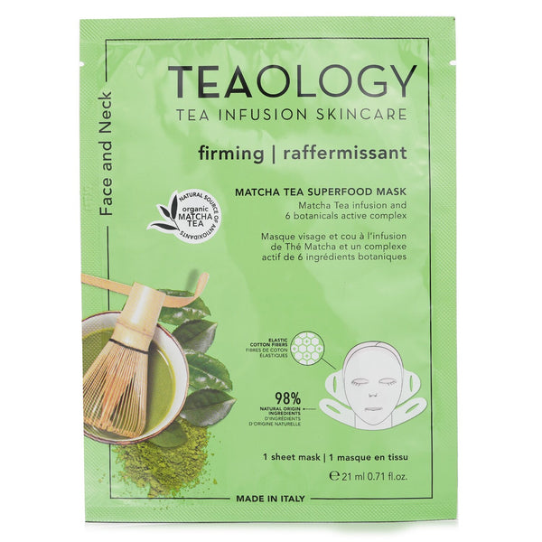 Teaology Matcha Tea Superfood Face & Neck Mask  21ml/0.17oz