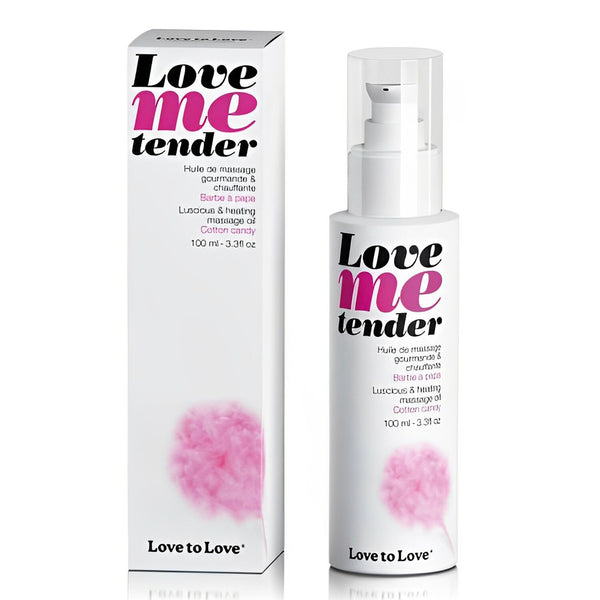 LOVE TO LOVE Love Me Tender Luscious & Heating Massage Oil - Cotton Candy  100ml / 3.3oz