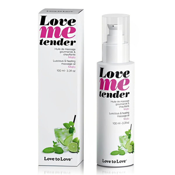 LOVE TO LOVE Love Me Tender Luscious & Heating Massage Oil - Mojito  100ml / 3.3oz