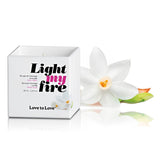 LOVE TO LOVE Light My Fire Sensual Massage Candle - White Musk  80ml / 2.8oz