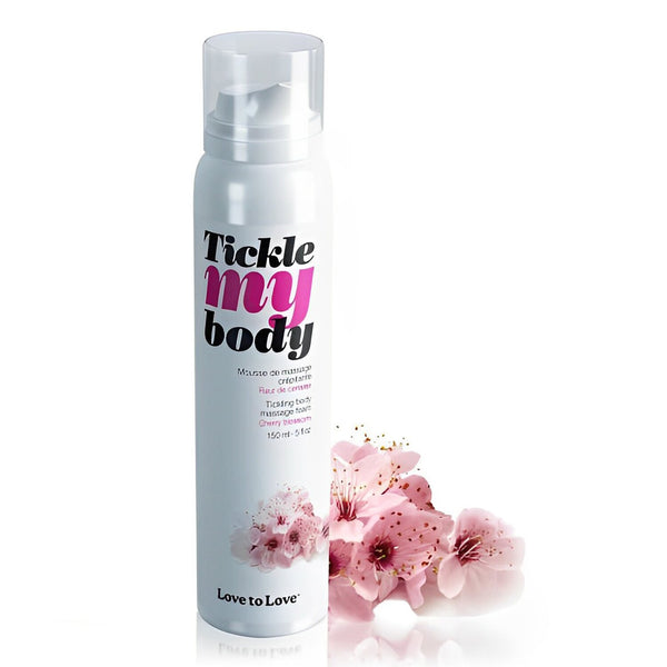 LOVE TO LOVE Tickle My Body Massage Foam - Cherry Blossom  150ml / 5oz