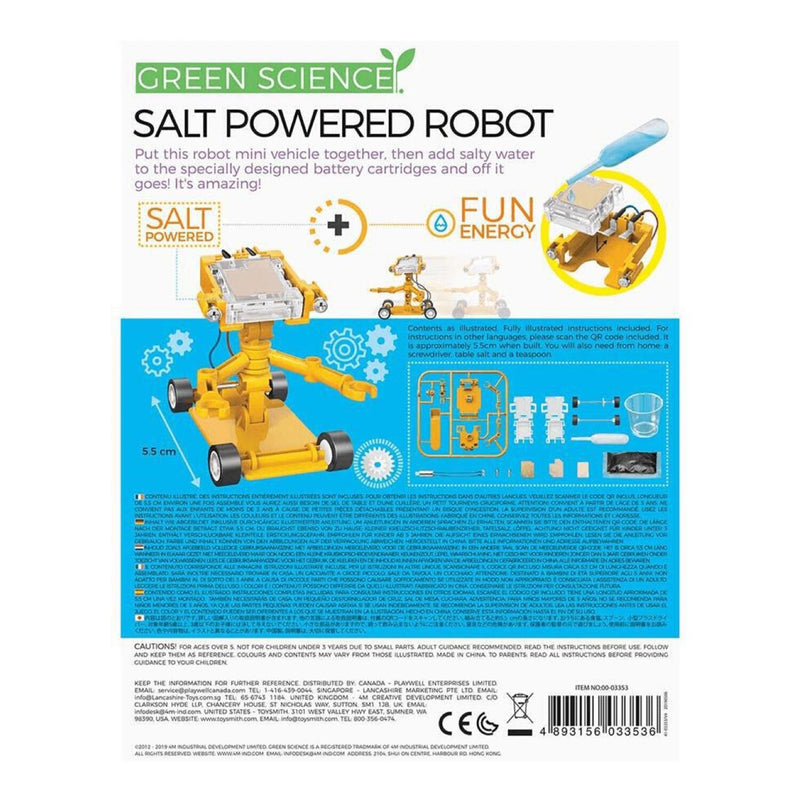 4M Green Science/Salt-Powered Robot  37x18x22.5mm