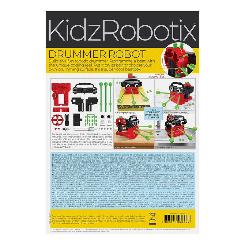 4M KidzRobotix/Drummer Robot  39x17x25mm