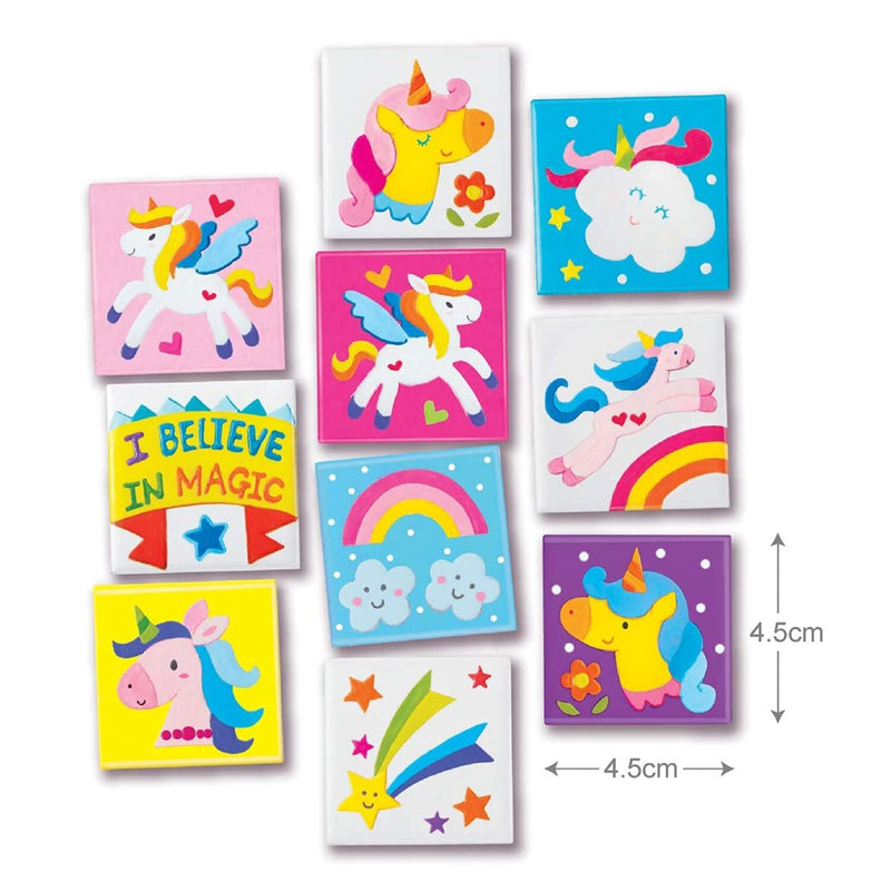 4M Unicorns Mini Tile Art  32x19x22mm