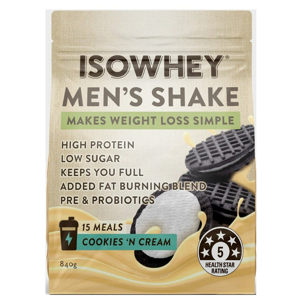 Isowhey Men's Shake Cookies'n'Cream 840g