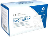 Disposable Medical Face Masks 50 Pieces