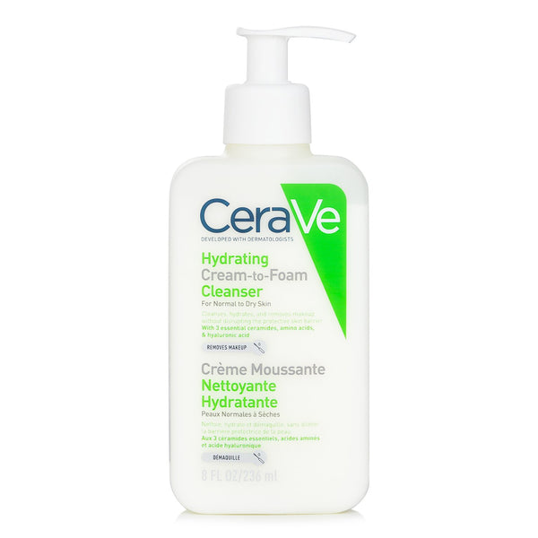 CeraVe Hydrating Cream-To-Foam Cleanser  236ml/8oz