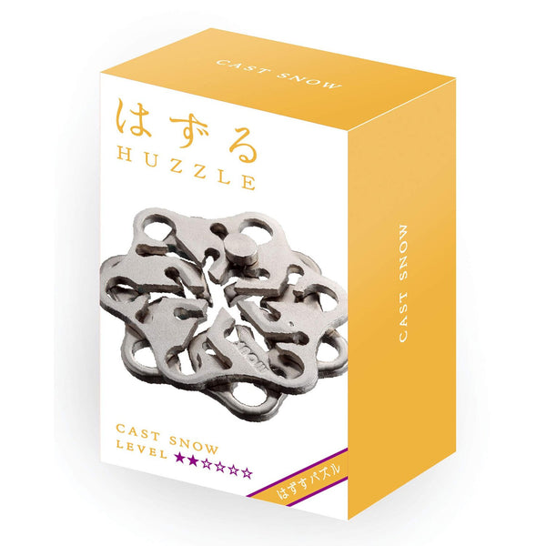 Broadway Toys Hanayama | Snow Hanayama Metal Brainteaser Puzzle Snow Rated Level 2  75*119*45 mm