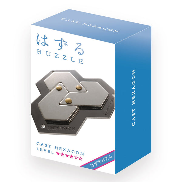 Broadway Toys Hanayama | Hexagon Hanayama Metal Brainteaser Puzzle Mensa Rated Level 4  75*119*45 mm