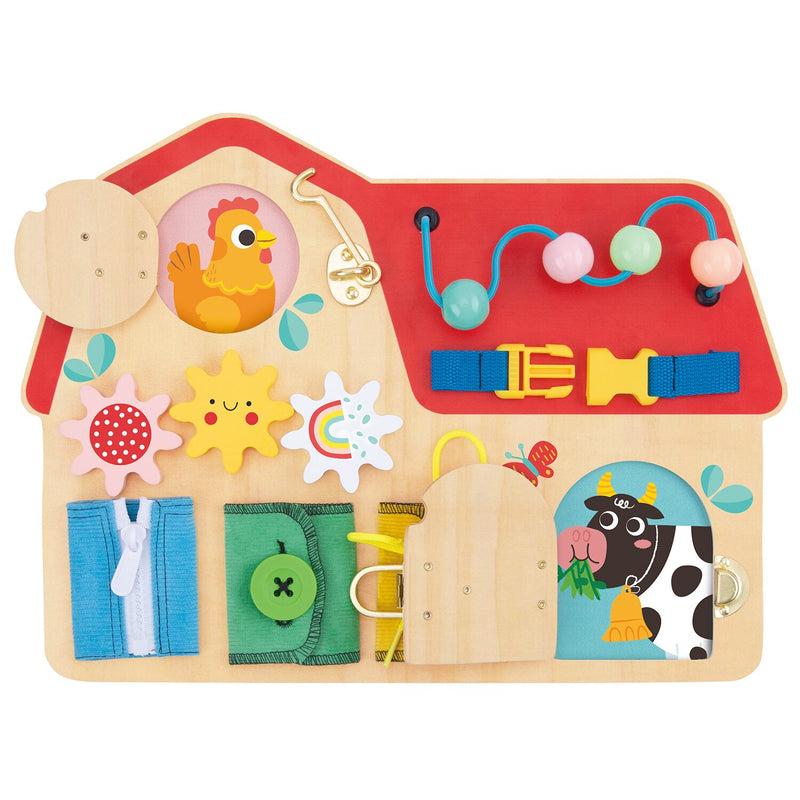 Tooky Toy Co Busy Board  40x30x7cm