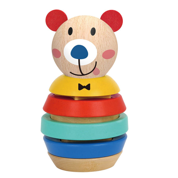 Tooky Toy Co Bear Shape Tower  9x9x15cm