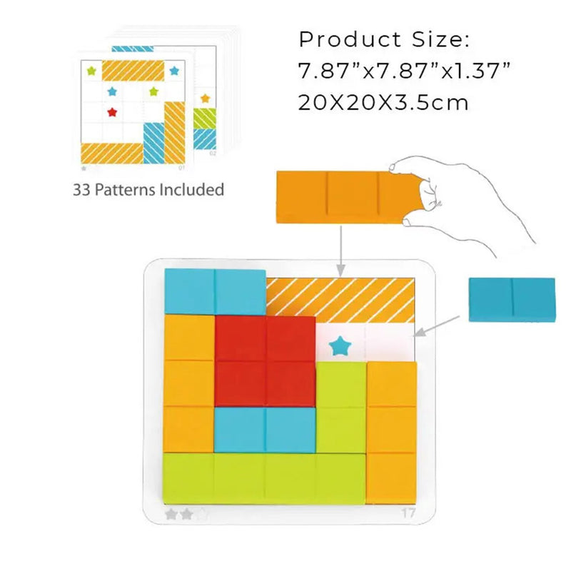 Tooky Toy Co Shape Game  20x20x4cm