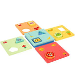 Tooky Toy Co Logic Game-Shapes  13x13x5cm