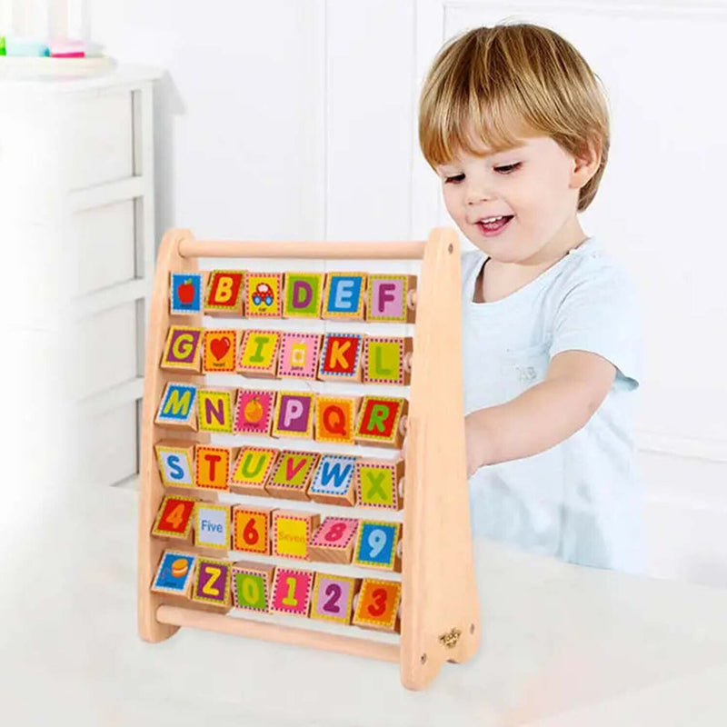 Tooky Toy Co Aphabet Abacus  25x12x32cm