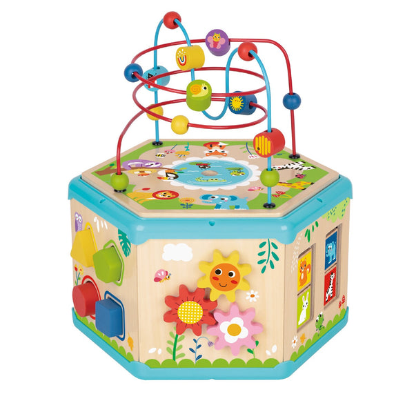 Tooky Toy Co 7 In 1 Activity Cube  31x28x35cm