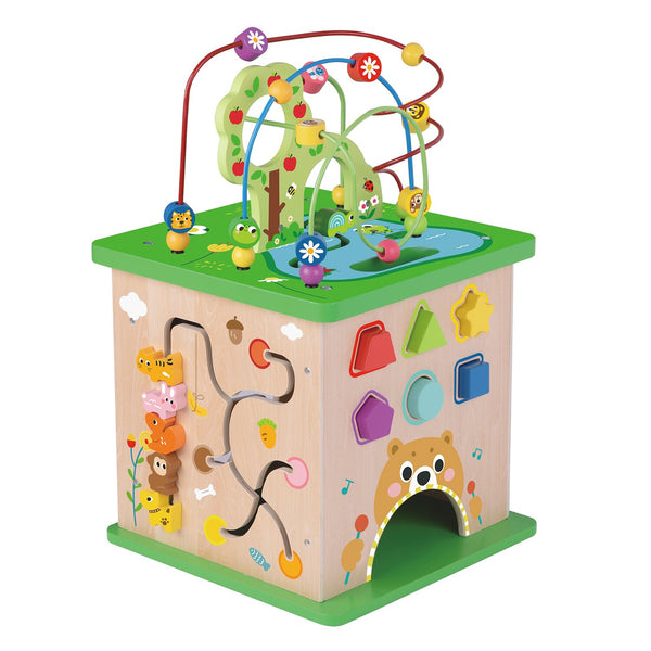 Tooky Toy Co Play Cube Centre - Forest  34x34x59cm