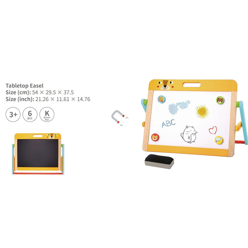 Tooky Toy Co Tabletop Easel  54x30x38cm