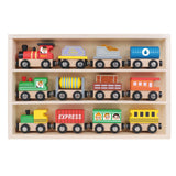 Tooky Toy Co Wooden Train Set  30x22x4cm