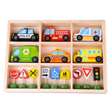 Tooky Toy Co Transportation & Street Sign Set  30x22x4cm