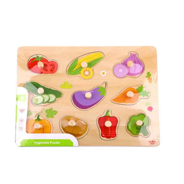 Tooky Toy Co Vegetable Puzzle  30x23x2cm