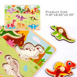 Tooky Toy Co Dinosaur Puzzle  30x23x2cm