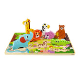 Tooky Toy Co Chunky Puzzle - Animal  30x21x2cm