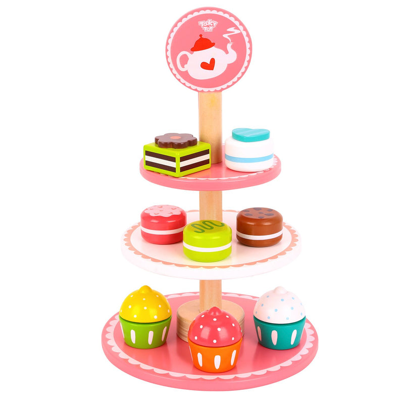 Tooky Toy Co Dessert Stand  19x19x37cm