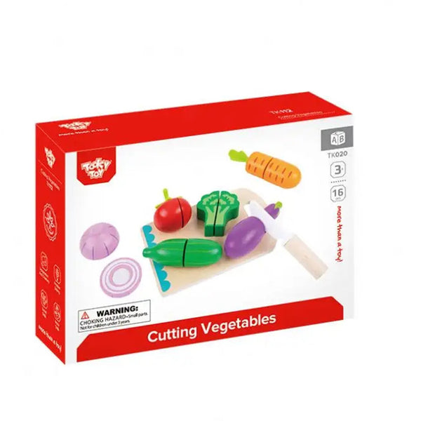 Tooky Toy Co Cutting Vegetables  23x16x6cm
