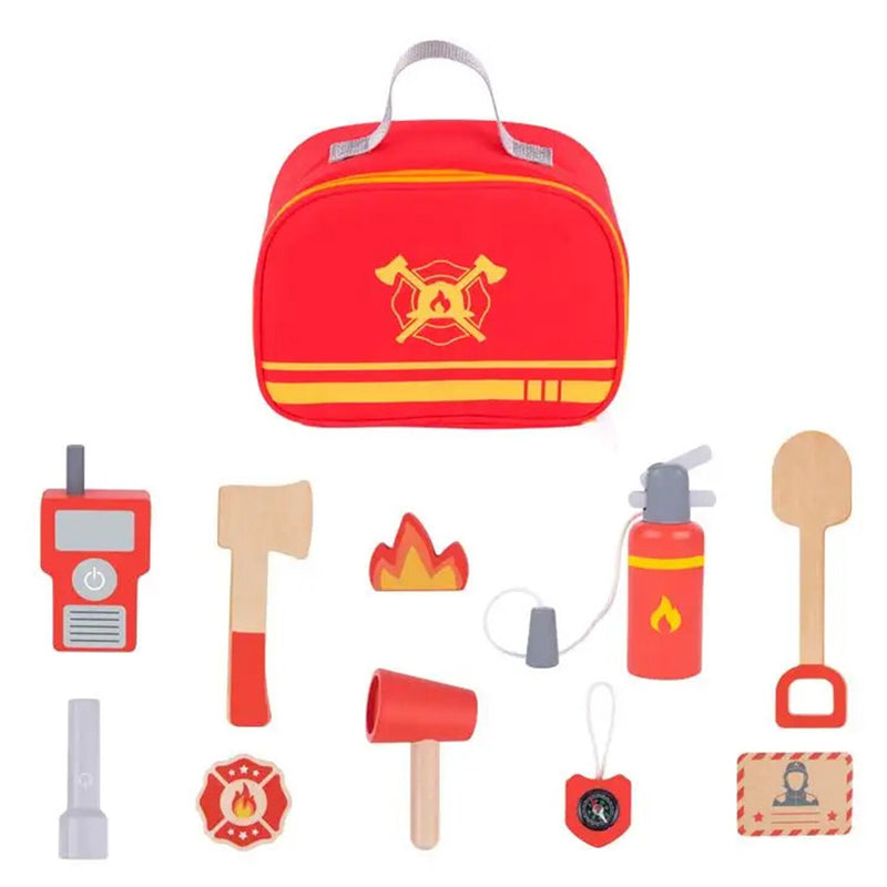 Tooky Toy Co Little Firefighter Play Set  22x16x10cm