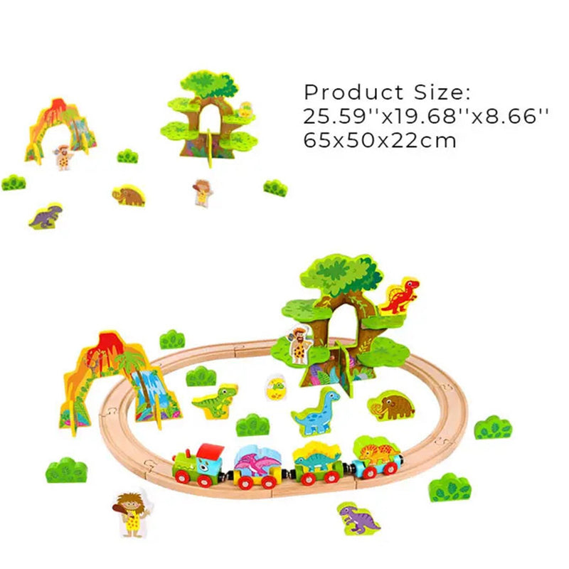 Tooky Toy Co Dinosaur Train Set-Medium  65x50x22cm
