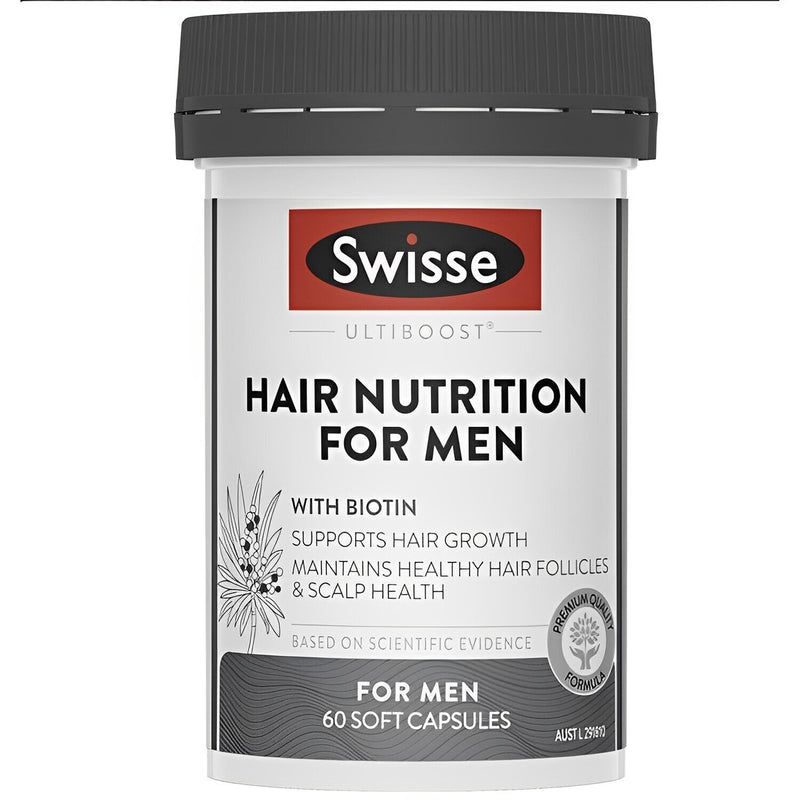 Swisse Men's Ultimate Hair Nutrition - 60 Capsules  60pcs/box