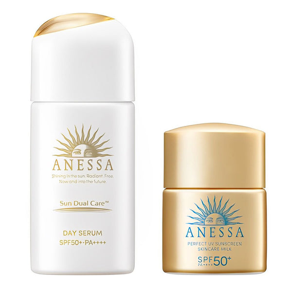 Anessa ANESSA Set Daily sunscreen milk 30ml & Perfect UV Sunscreen Skincare Milk SPF50+ 12ml  30ml+12ml