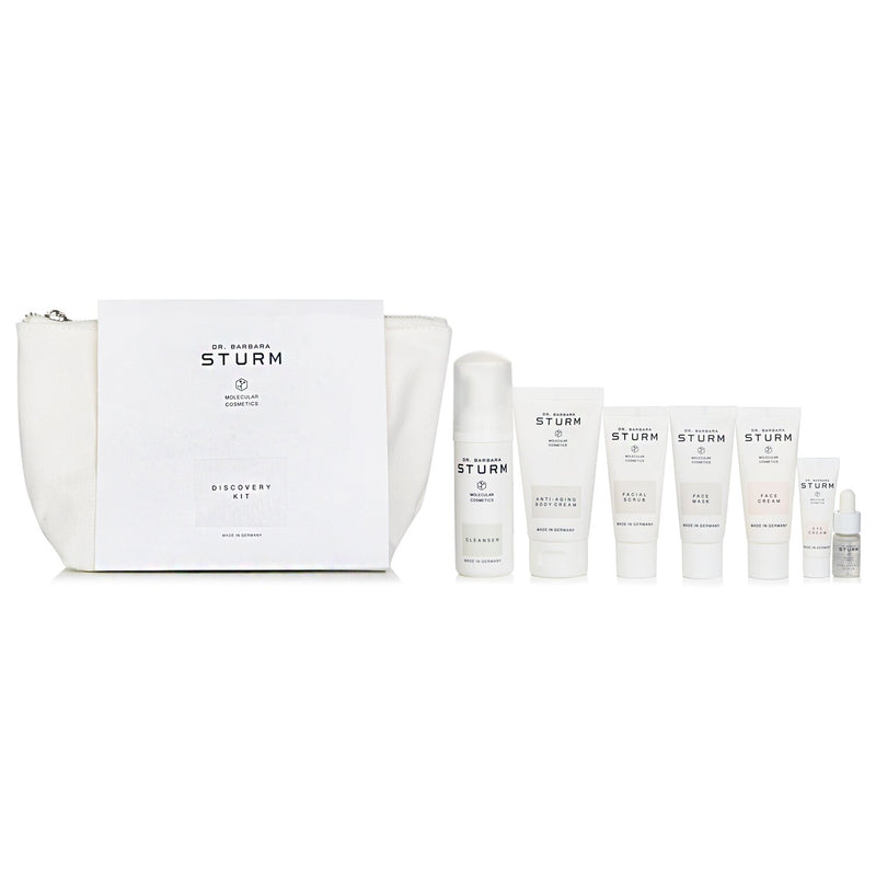 Dr. Barbara Sturm The Discovery Kit: Cleanser, Facial Scrub, Face Mask, Hyaluronic Serum, Eye Cream, Face Cream and Anti-aging Body Cream  7pcs+1bag
