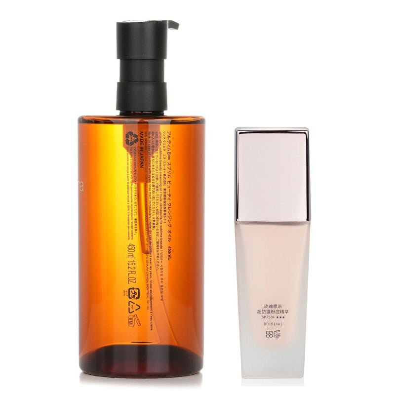 Natural Beauty Shu Uemura Beauty Cleansing Oil 450ml + Natural Beauty BIO UP Serum Foundation SPF50 35ml  2pcs