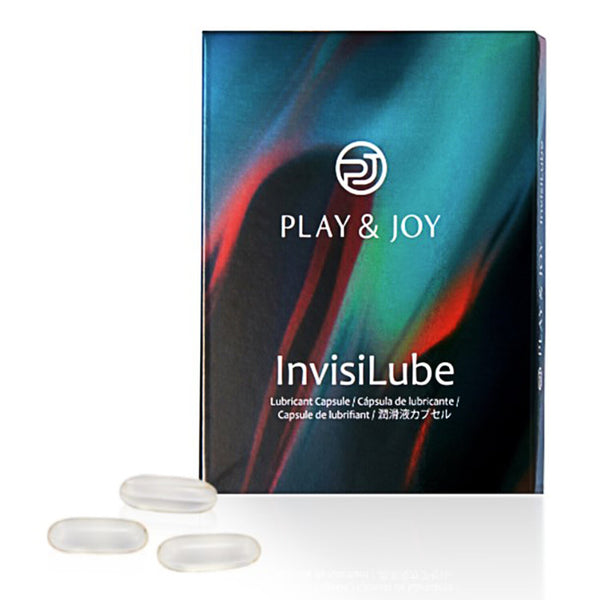 PLAY & JOY InvisiLube Capsule Beads Silicone Oil Personal Lubricant 10 pcs  10pcs/Box