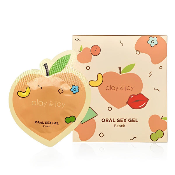 PLAY & JOY Oral Sex Gel 3ml 5pcs - Peach  3ml x 5pcs/box