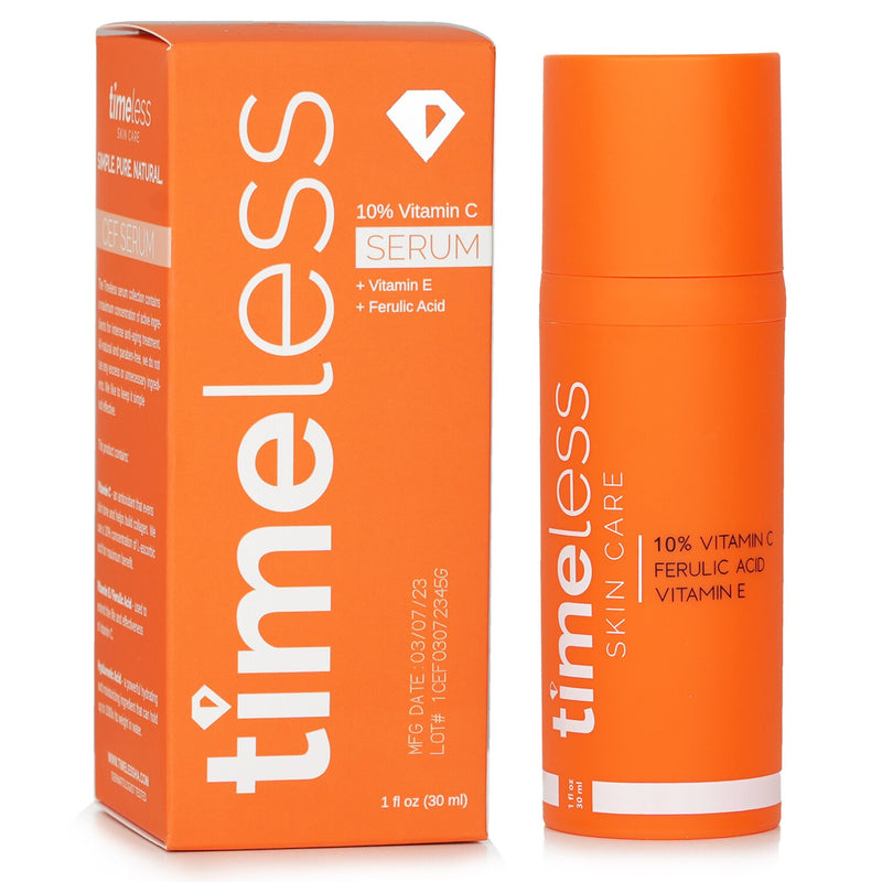 Timeless Skin Care 10% Vitamin C Serum + Vitamin E + Ferulic Acid  30ml/1oz