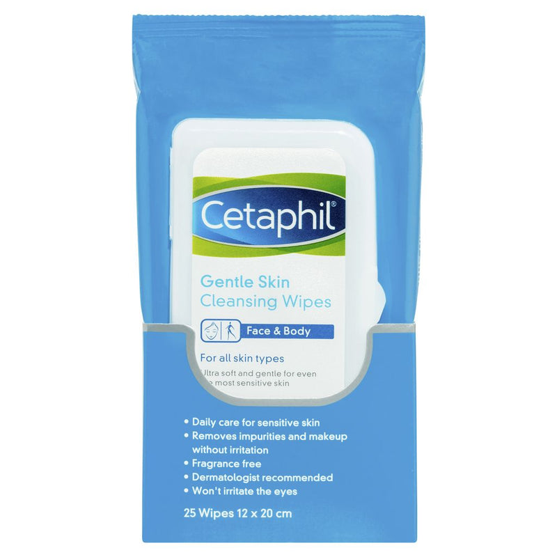 Cetaphil Gentle Skin Cleansing Wipes 25 Pack